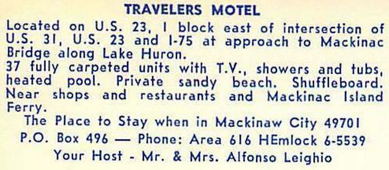 Travelers Motel - Vintage Post Card (newer photo)